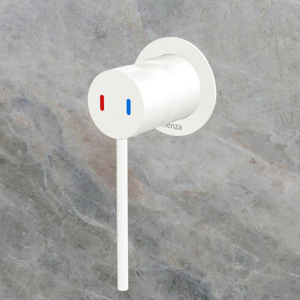 Fienza Kaya Care Wall Mixer Matte White Lead Free