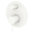 Fienza Kaya Wall Diverter Mixer Large Round Plate Matte White