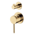 Fienza Kaya Wall Diverter Mixer Small Round Plates Urban Brass