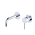 Fienza Kaya Basin/Bath Wall Mixer Set Round Plates 130mm Outlet Chrome Lead Free