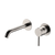 Fienza Kaya Basin Wall Mixer Set Round Plates 160mm Outlet Brushed Nickel