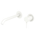 Fienza Kaya Basin Wall Mixer Set Round Plates 200mm Outlet Matte White