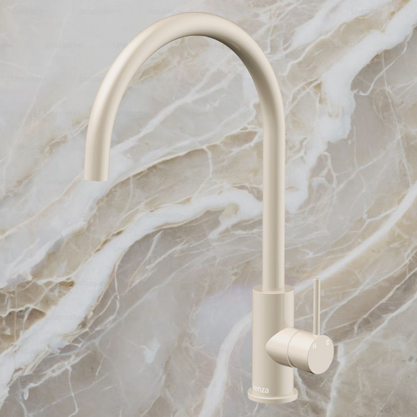 Fienza Kaya Ambience Sink Mixer Gloss Warm White