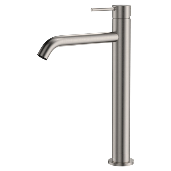 Fienza Kaya Tall Basin Mixer Brushed Nickel Lead Free