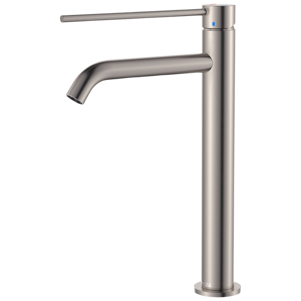 Fienza Kaya Care Tall Basin Mixer Brushed Nickel