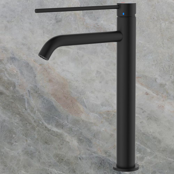Fienza Kaya Care Tall Basin Mixer Matte Black