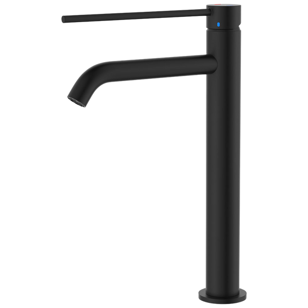 Fienza Kaya Care Tall Basin Mixer Matte Black