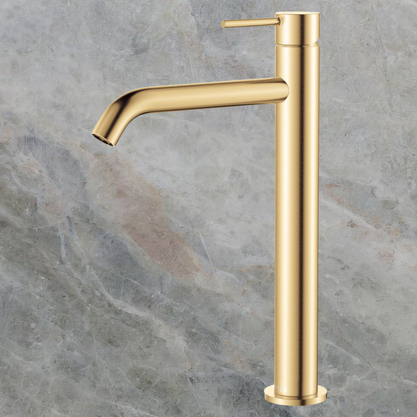 Fienza Kaya Tall Basin Mixer Urban Brass