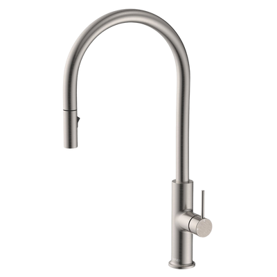 Fienza Kaya Pull Out Sink Mixer Brushed Nickel Lead Free