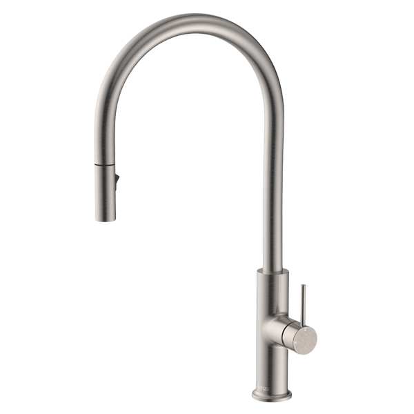 Fienza Kaya Pull Out Sink Mixer Brushed Nickel Lead Free