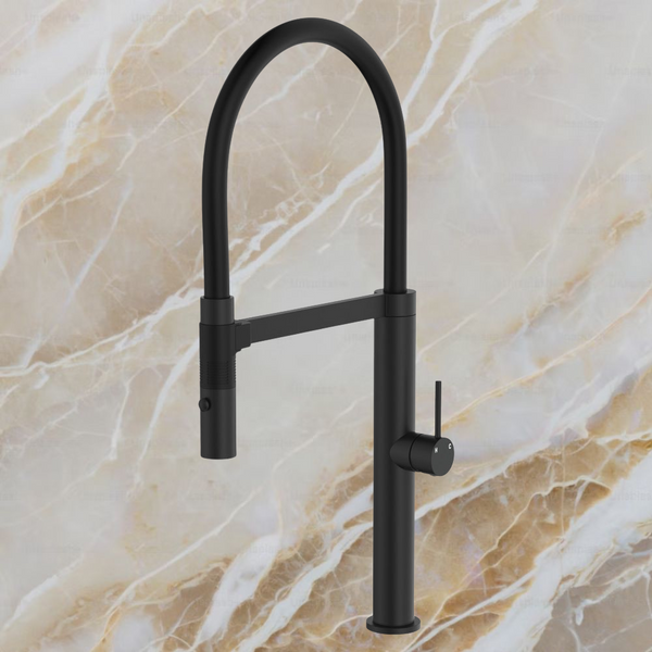 Fienza Kaya Pull Down Sink Mixer Matte Black