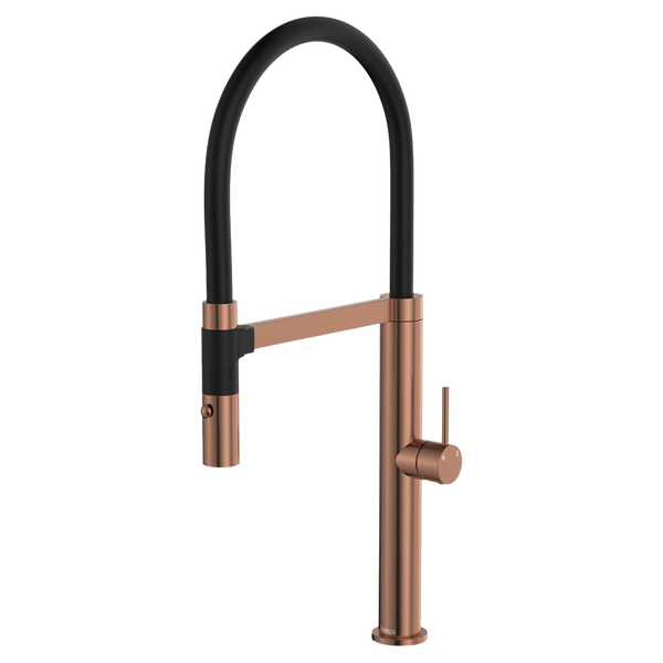Fienza Kaya Pull Down Sink Mixer Brushed Copper
