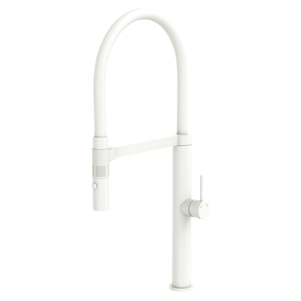 Fienza Kaya Pull Down Sink Mixer Matte White