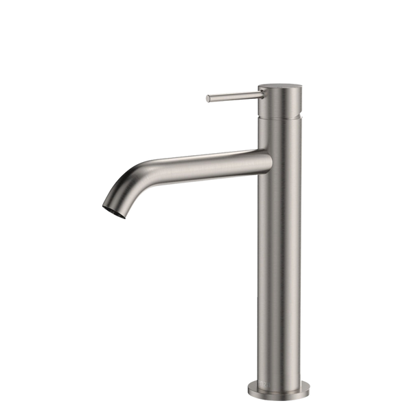 Fienza Kaya Medium Basin Mixer Brushed Nickel