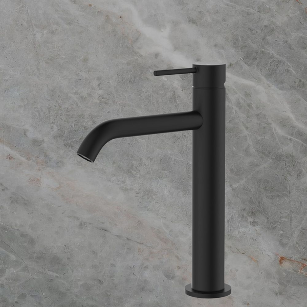 Fienza Kaya Medium Basin Mixer Matte Black