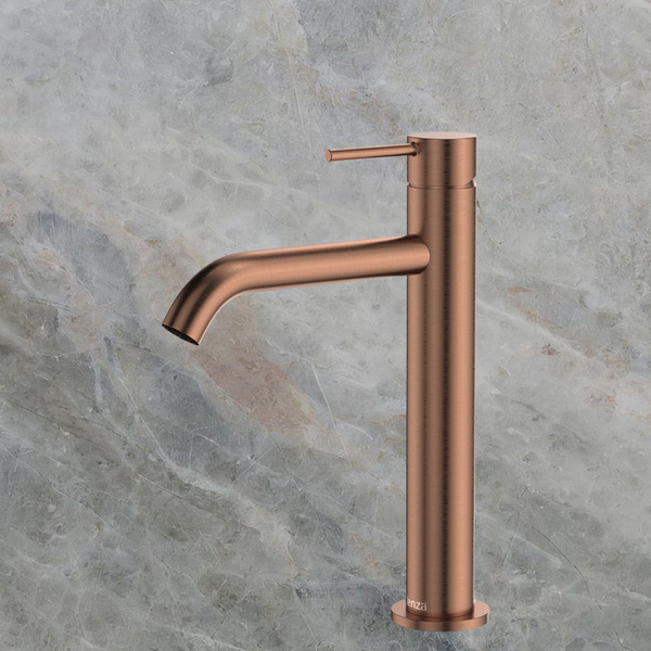 Fienza Kaya Medium Basin Mixer Brushed Copper