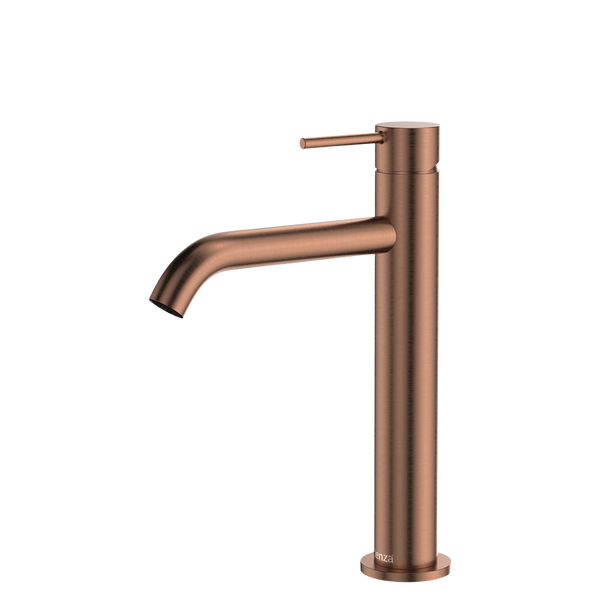 Fienza Kaya Medium Basin Mixer Brushed Copper