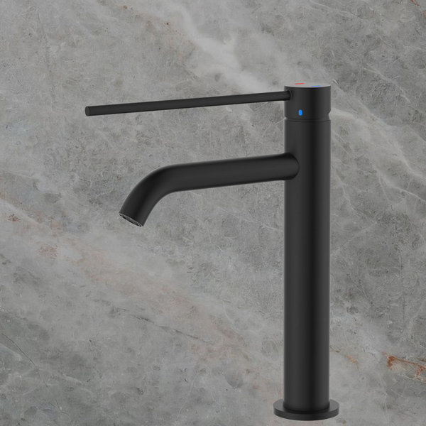 Fienza Kaya Care Medium Basin Mixer Matte Black