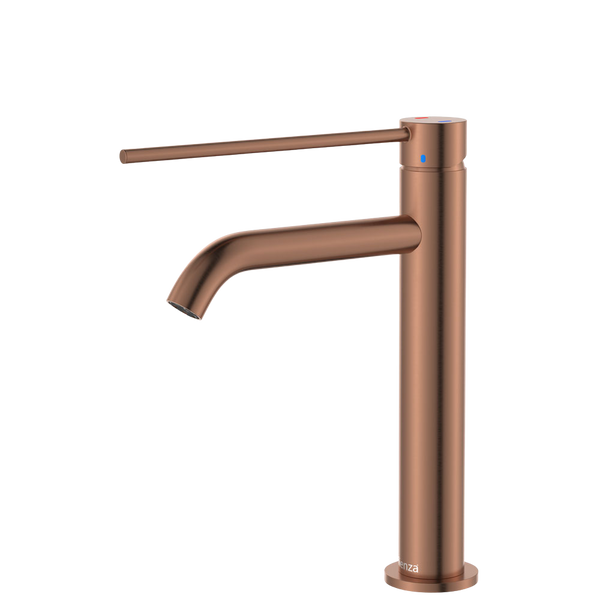 Fienza Kaya Care Medium Basin Mixer Brushed Copper