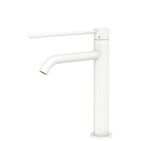 Fienza Kaya Care Medium Basin Mixer Matte White