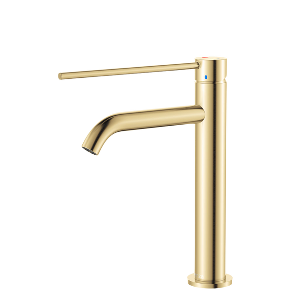 Fienza Kaya Care Medium Basin Mixer Urban Brass