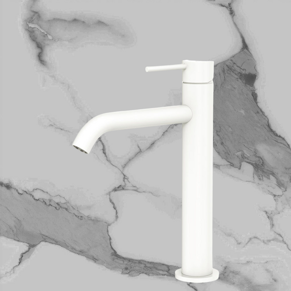Fienza Kaya Medium Basin Mixer Matte White