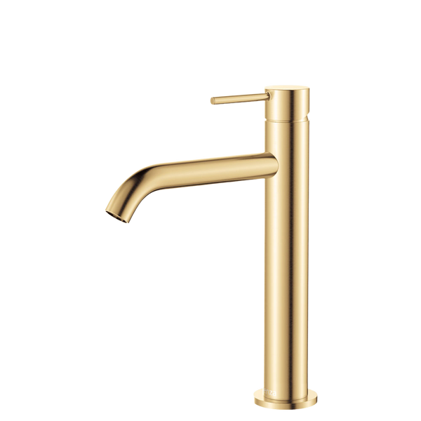 Fienza Kaya Medium Basin Mixer Urban Brass