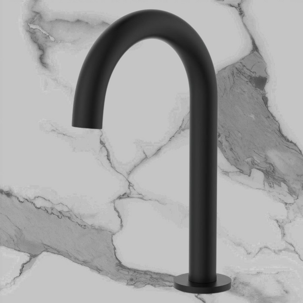 Fienza Kaya Hob-Mounted Basin/Bath Outlet Matte Black