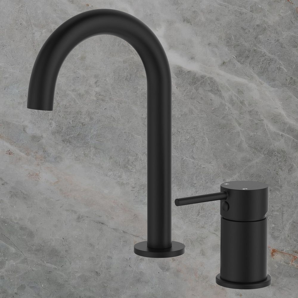 Fienza Kaya Hob Mixer Set Matte Black