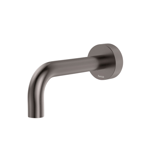 Fienza Kaya Wall Basin/Bath 130mm Outlet Round Plate Gunmetal Lead Free