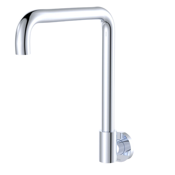 Fienza Kaya Squareline Wall Swivel Outlet Chrome Lead Free