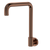 Fienza Kaya Squareline Wall Swivel Outlet Brushed Copper Lead Free