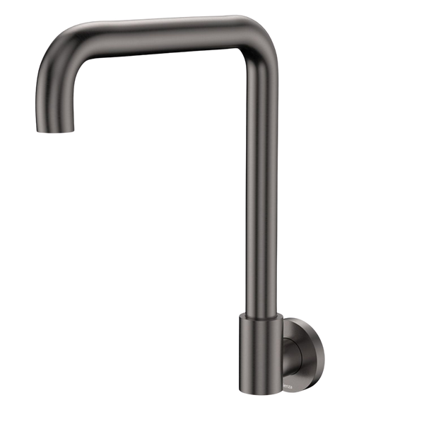 Fienza Kaya Squareline Wall Swivel Outlet Gunmetal Lead Free