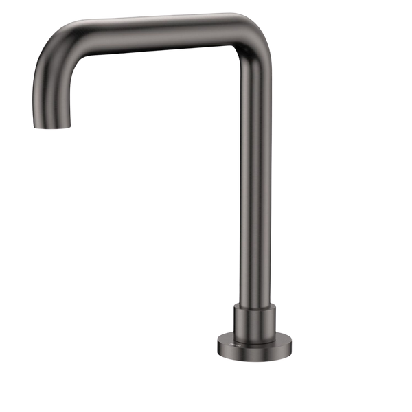 Fienza Kaya Squareline Hob Outlet Gunmetal Lead Free