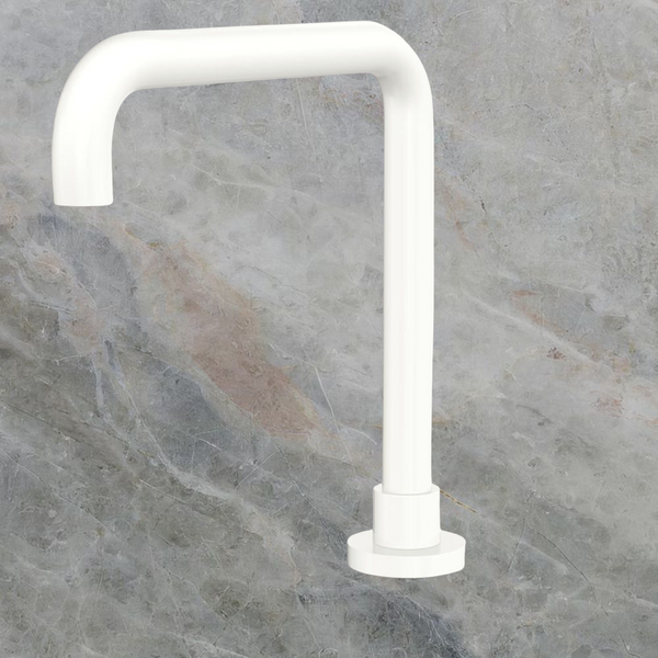 Fienza Kaya Squareline Hob Outlet Matte White Lead Free