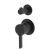 Fienza Sansa Wall Diverter Mixer Small Round Plates Matte Black