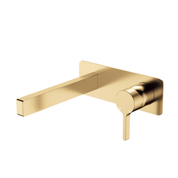 Fienza Sansa Wall Basin Mixer Set Urban Brass
