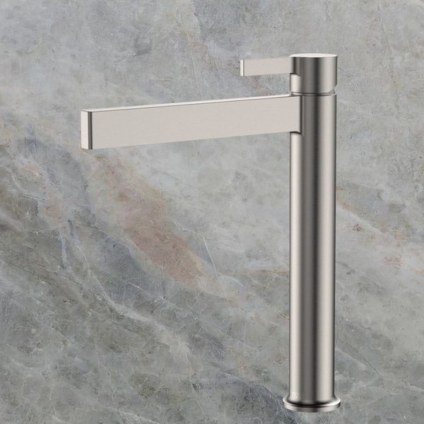Fienza Sansa Tall Basin Mixer Brushed Nickel