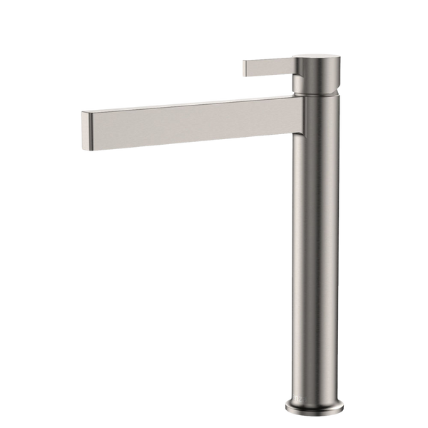 Fienza Sansa Tall Basin Mixer Brushed Nickel