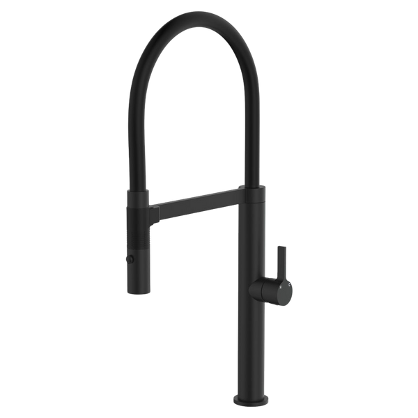 Fienza Sansa Pull Down Sink Mixer Matte Black Lead Free