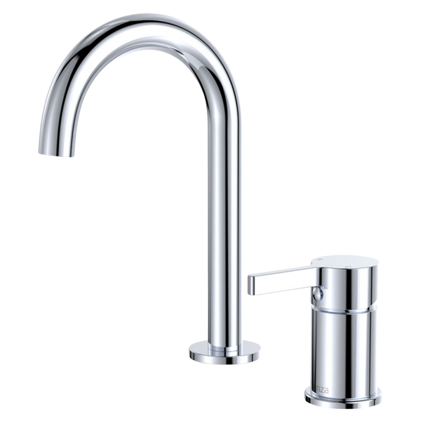 Fienza Sansa Round Hob Basin Mixer Set Chrome Lead Free