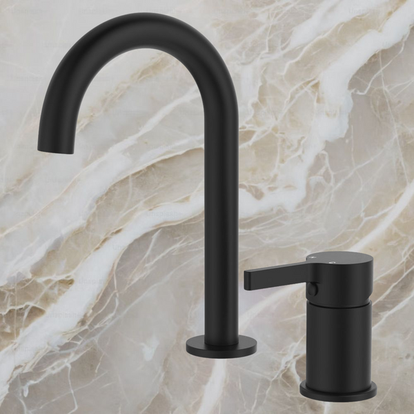 Fienza Sansa Hob Mixer Set Matte Black