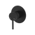 Fienza Axle Wall Mixer Large Round Plate Matte Black
