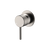 Fienza Axle Wall Mixer Small Round Plate Brushed Nickel