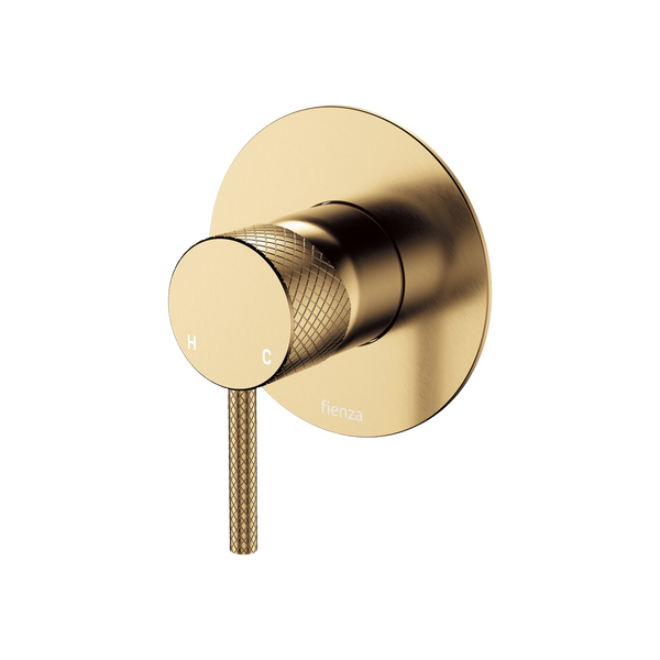 Fienza Axle Wall Mixer Large Round Plate Urban Brass