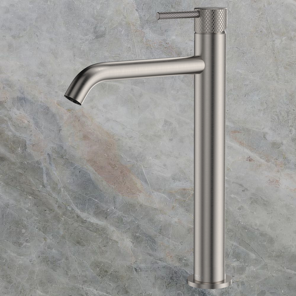 Fienza Axle Tall Basin Mixer Brushed Nickel