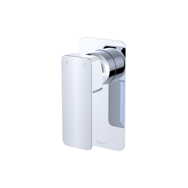 Fienza Tono Wall Mixer Large Rectangular Plate Chrome Lead Free
