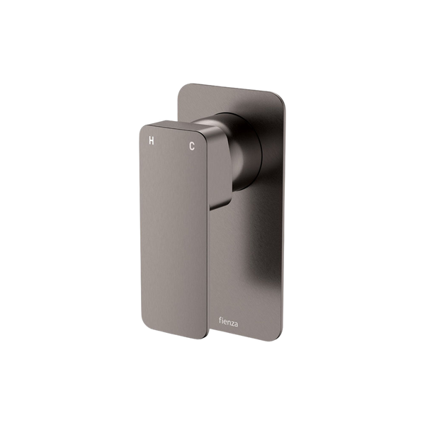 Fienza Tono Wall Mixer Rectangular Plate Gun Metal