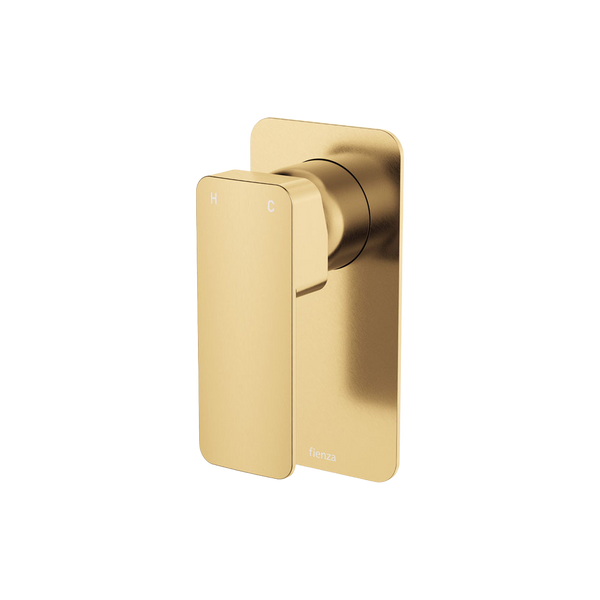 Fienza Tono Wall Mixer Rectangular Plate Urban Brass