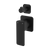 Fienza Tono Wall Diverter Mixer Square Plates Matte Black
